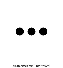 three dots icon. Element of minimalistic icon for mobile concept and web apps. Signs and symbols collection icon for websites, web design, mobile app on white background