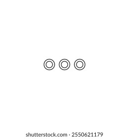 three dots icon. Element of minimalistic icon for mobile concept and web apps. Signs and symbols collection icon for websites, web design, mobile app on white background