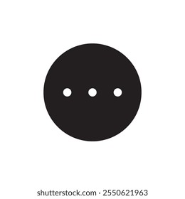 three dots icon. Element of minimalistic icon for mobile concept and web apps. Signs and symbols collection icon for websites, web design, mobile app on white background