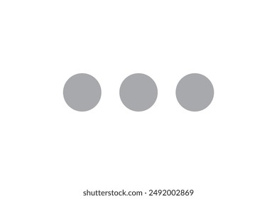 three dots icon for web ui design