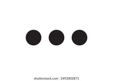 three dots icon for web ui design