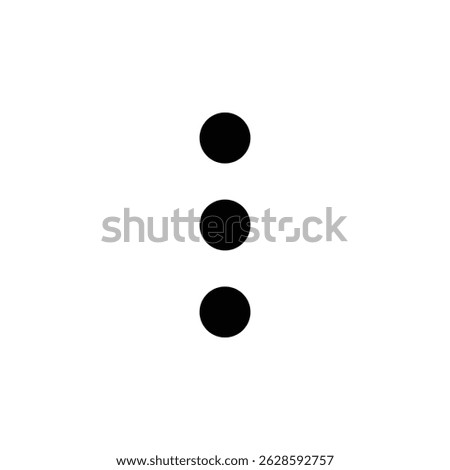 Three Dots Menu Icon UI Element