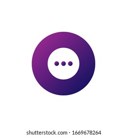 three dots menu icon vector. perfect for multimedia player interface button and any purposes