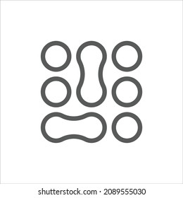 Three Dots Menu More Simple Line Icon