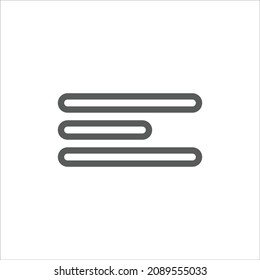 Three Dots Menu More Simple Line Icon