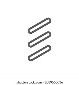 Three Dots Menu More Simple Line Icon