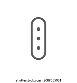 Three Dots Menu More Simple Line Icon