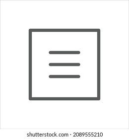 Three Dots Menu More Simple Line Icon