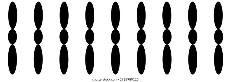 Tres puntos más menú ilustración de Web negro aislado sobre fondo blanco. Icono de Vector en estilo plano.