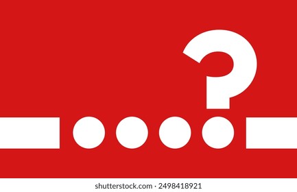 three dots and question mark, did you know social media post, fun fact vector banner, help asking