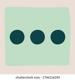 ilustración de arte vectorial de tres puntos