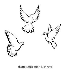 Three dove