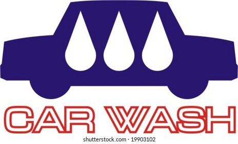 three dripped on background of the silhouette of the car with inscription  from below