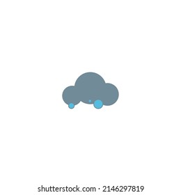 Three drops on a cloud