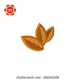 Three Dry Tobacco Leaves Icon