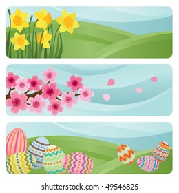 Three Easter banners