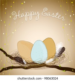 Three eggs in the nest