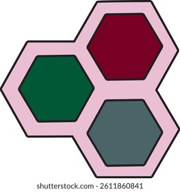 three element of three colour