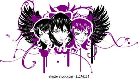 Três Meninas Emo