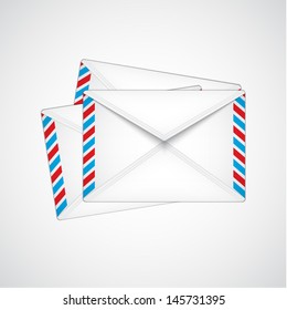 Three envelope. EPS10 vector