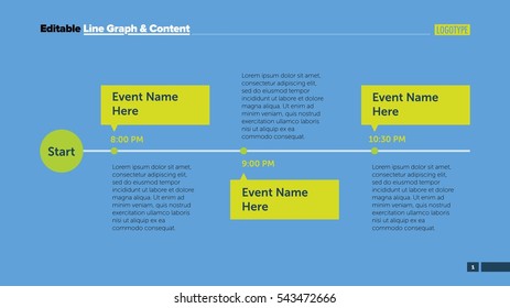 Three Events Schedule Slide Template