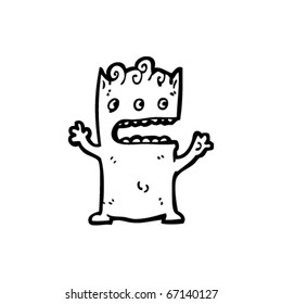 three eyed alien cartoon