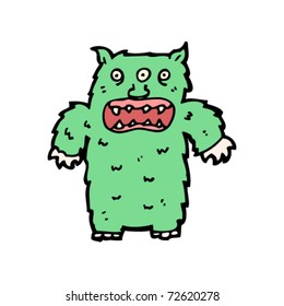 three eyed monster cartoon