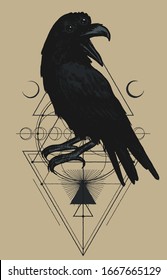 15,098 Raven vector bird Images, Stock Photos & Vectors | Shutterstock