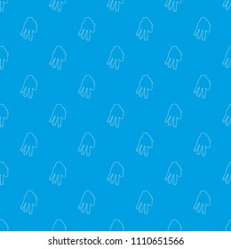 Three fingers pattern vector seamless blue repeat for any use