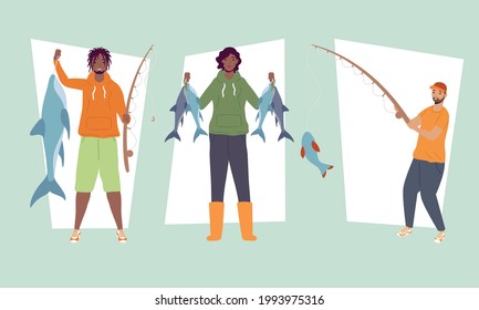 three fishers comic group characters