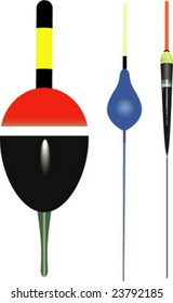 three Fishing floats