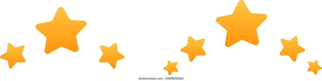 Clasificación de tres y cinco estrellas. Escala de comentarios de calificación de 3 ó 5