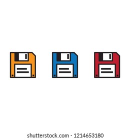 Three Floppy Disks