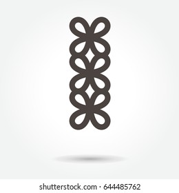 three flowers icon. sign design vector. illustration. on white background. logo