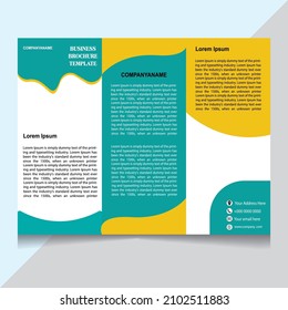 
Three Fold Brochure Template, Corporate Flyer Design
