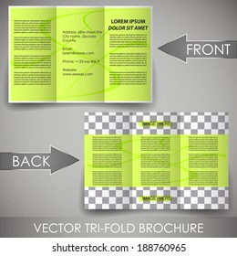 Three Fold Flyer Template Corporate Brochuredesign Stock Vector ...