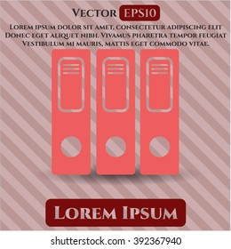 Three folders icon