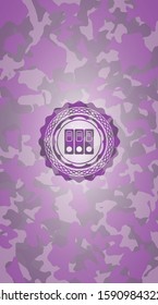 three folders icon on pink camo pattern