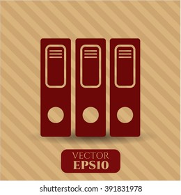 Three folders icon vector illustration