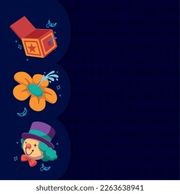 three fools day celebration in poster