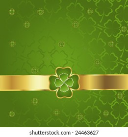 three and four leaf clover pattern