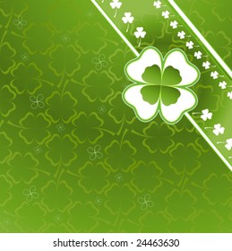 three and four leaf clover pattern