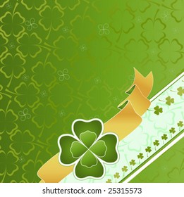three and four leaf clover pattern