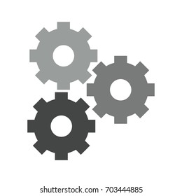 three gears icon image 