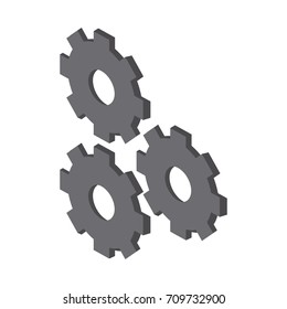 three gears icon image 