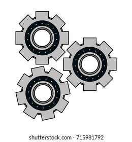 three gears icon image 