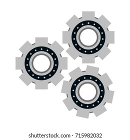 three gears icon image 
