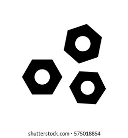 three gears icon image vector illustration design 