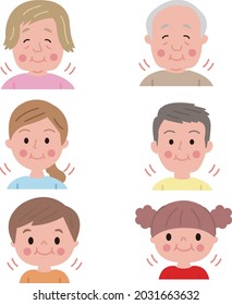 Three generation family set that chews well and eats  svg