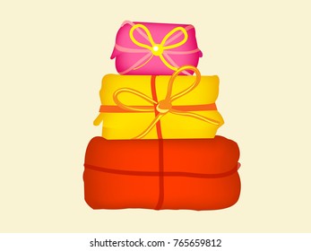 three gift boxes 